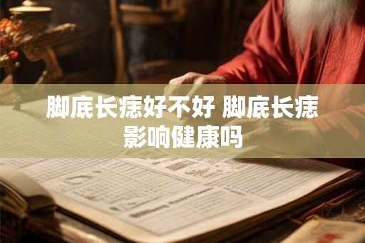 脚底长痣好不好 脚底长痣影响健康吗
