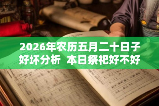 2026年农历五月二十日子好坏分析  本日祭祀好不好