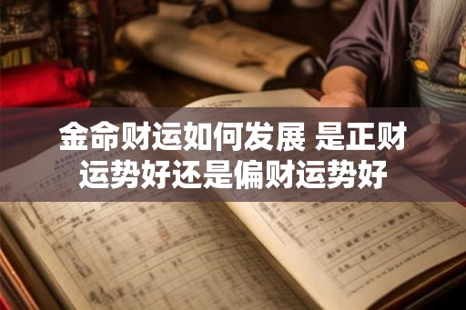 金命财运如何发展 是正财运势好还是偏财运势好