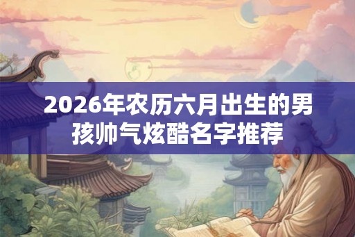 2026年农历六月出生的男孩帅气炫酷名字推荐