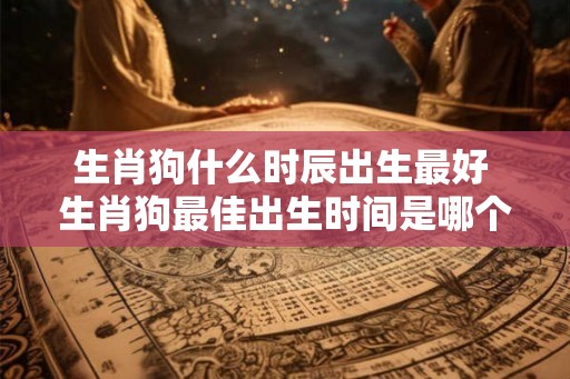 生肖狗什么时辰出生最好 生肖狗最佳出生时间是哪个时辰