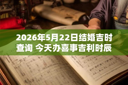 2026年5月22日结婚吉时查询 今天办喜事吉利时辰