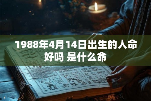 1988年4月14日出生的人命好吗 是什么命