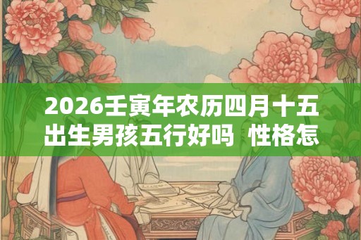2026壬寅年农历四月十五出生男孩五行好吗  性格怎么样