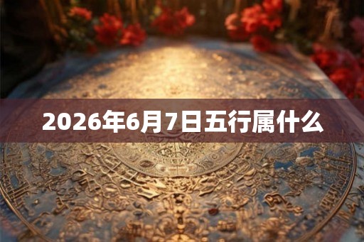 2026年6月7日五行属什么