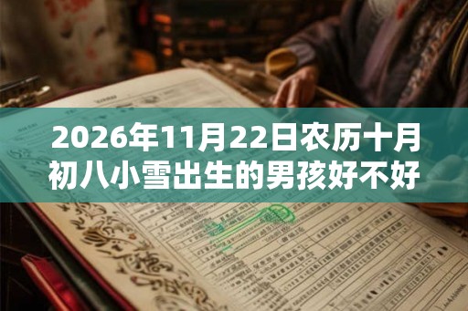 2026年11月22日农历十月初八小雪出生的男孩好不好