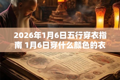 2026年1月6日五行穿衣指南 1月6日穿什么颜色的衣服 2026年1月6日五行穿衣指南 1月6日穿什么颜色的衣服
