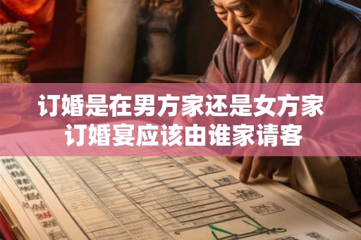 订婚是在男方家还是女方家 订婚宴应该由谁家请客