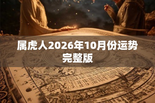 属虎人2026年10月份运势完整版