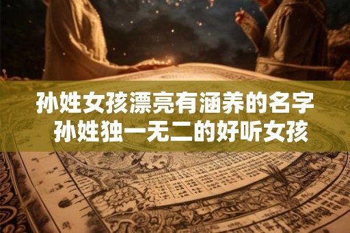 孙姓女孩漂亮有涵养的名字  孙姓独一无二的好听女孩名字