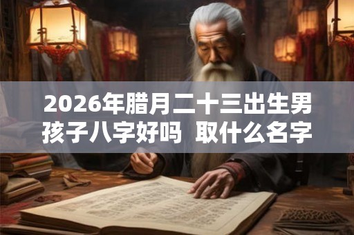 2026年腊月二十三出生男孩子八字好吗  取什么名字寓意好