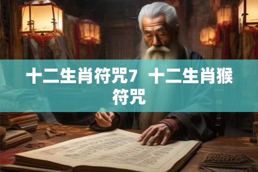 十二生肖符咒7 十二生肖猴符咒 十二生肖符咒7 十二生肖猴符咒