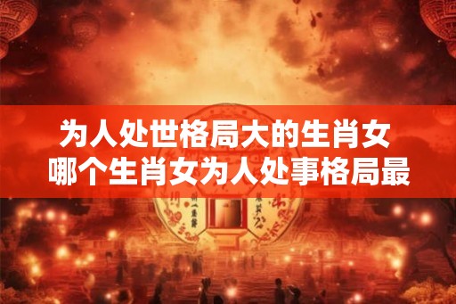 为人处世格局大的生肖女 哪个生肖女为人处事格局最广阔 为人处世格局大的生肖女 哪个生肖女为人处事格局最广阔