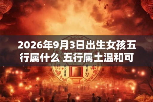 2026年9月3日出生女孩五行属什么 五行属土温和可人