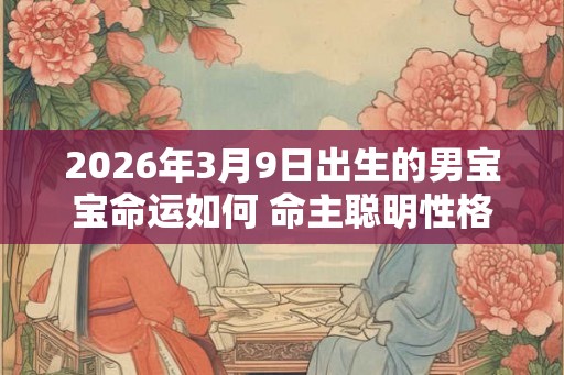 2026年3月9日出生的男宝宝命运如何 命主聪明性格乖巧