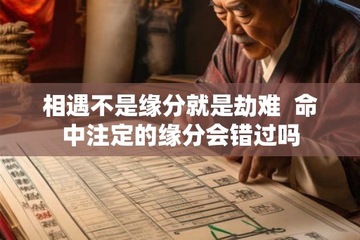相遇不是缘分就是劫难 命中注定的缘分会错过吗 相遇不是缘分就是劫难 命中注定的缘分会错过吗