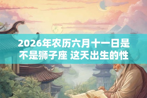 2026年农历六月十一日是不是狮子座 这天出生的性格怎么样