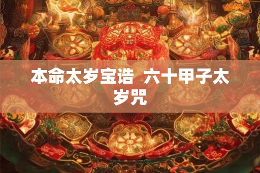 本命太岁宝诰  六十甲子太岁咒