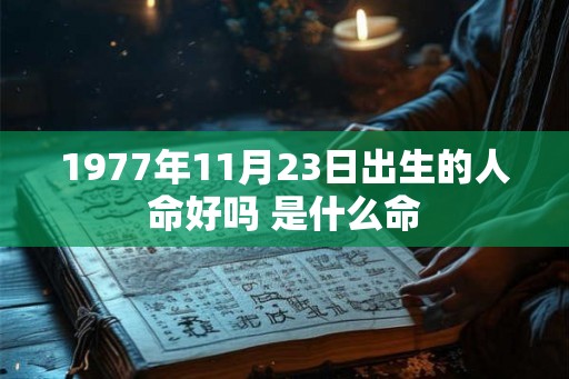 1977年11月23日出生的人命好吗 是什么命