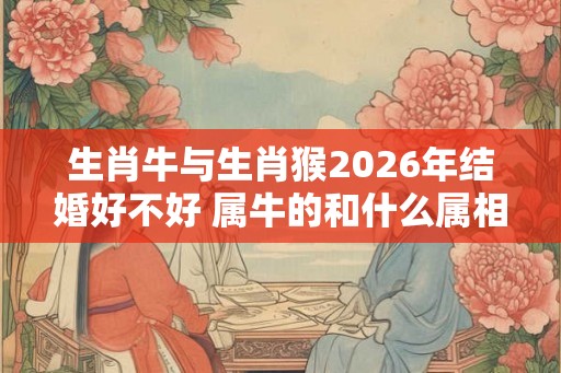 生肖牛与生肖猴2026年结婚好不好 属牛的和什么属相配 生肖牛与生肖猴2026年结婚好不好 属牛的和什么属相配