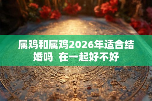 属鸡和属鸡2026年适合结婚吗 在一起好不好 属鸡和属鸡2026年适合结婚吗 在一起好不好