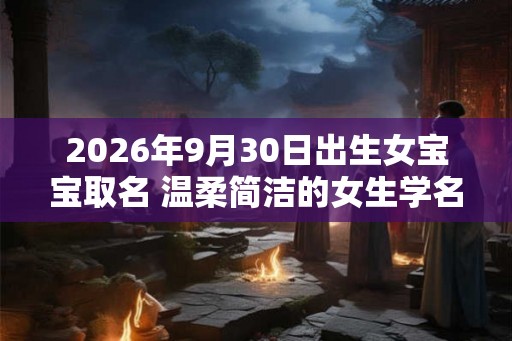 2026年9月30日出生女宝宝取名 温柔简洁的女生学名 2026年9月30日出生女宝宝取名 温柔简洁的女生学名
