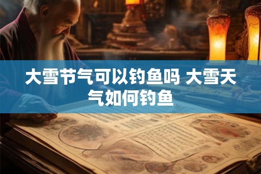 大雪节气可以钓鱼吗 大雪天气如何钓鱼 大雪节气可以钓鱼吗 大雪天气如何钓鱼