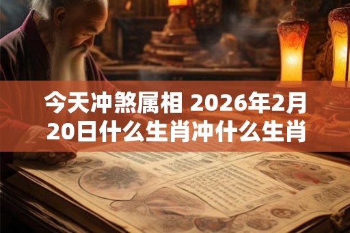 今天冲煞属相 2026年2月20日什么生肖冲什么生肖