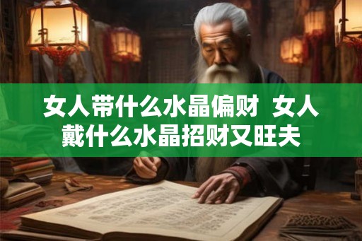女人带什么水晶偏财  女人戴什么水晶招财又旺夫