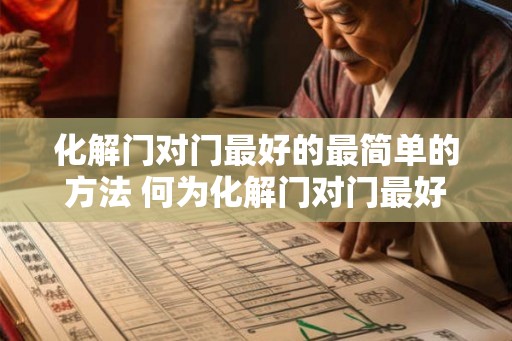 化解门对门最好的最简单的方法 何为化解门对门最好方法