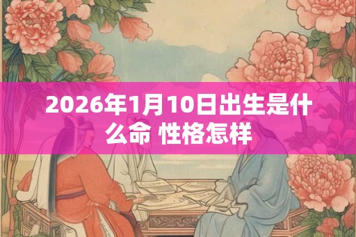 2026年1月10日出生是什么命 性格怎样