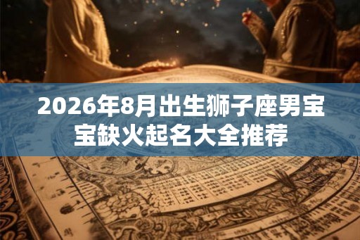 2026年8月出生狮子座男宝宝缺火起名大全推荐