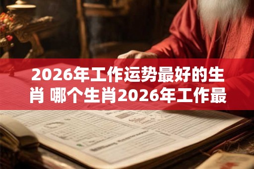 2026年工作运势最好的生肖 哪个生肖2026年工作最顺利