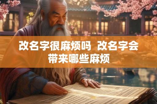 改名字很麻烦吗  改名字会带来哪些麻烦