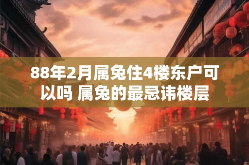 88年2月属兔住4楼东户可以吗 属兔的最忌讳楼层