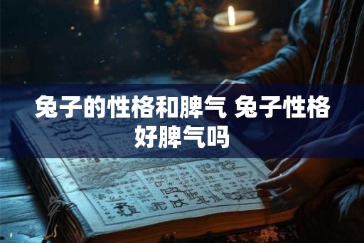 兔子的性格和脾气 兔子性格好脾气吗