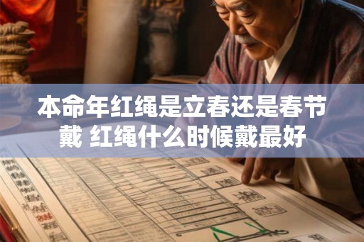 本命年红绳是立春还是春节戴 红绳什么时候戴最好