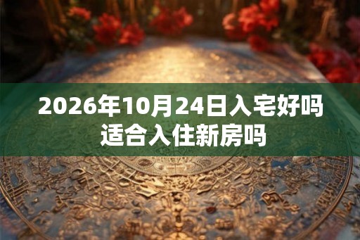 2026年10月24日入宅好吗 适合入住新房吗 2026年10月24日入宅好吗 适合入住新房吗