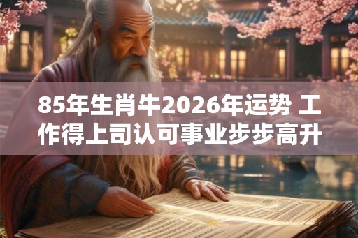 85年生肖牛2026年运势 工作得上司认可事业步步高升 85年生肖牛2026年运势 工作得上司认可事业步步高升