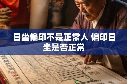 日坐偏印不是正常人 偏印日坐是否正常 日坐偏印不是正常人 偏印日坐是否正常