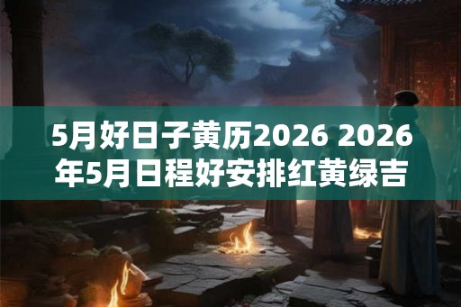 5月好日子黄历2026 2026年5月日程好安排红黄绿吉日查看 5月好日子黄历2026 2026年5月日程好安排红黄绿吉日查看