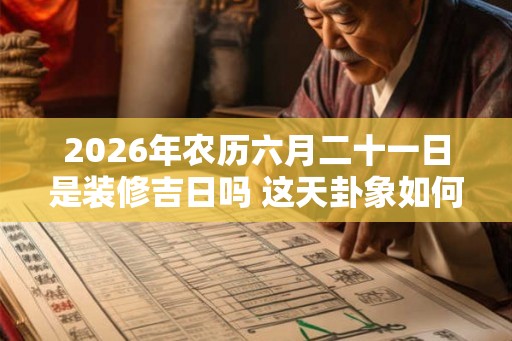 2026年农历六月二十一日是装修吉日吗 这天卦象如何 2026年农历六月二十一日是装修吉日吗 这天卦象如何