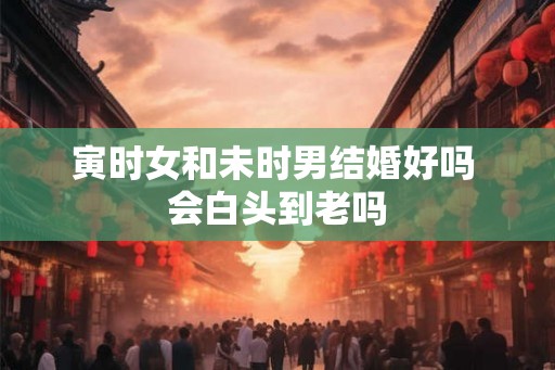 寅时女和未时男结婚好吗 会白头到老吗