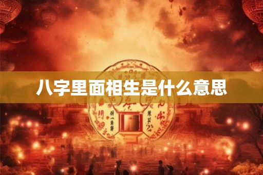 八字里面相生是什么意思