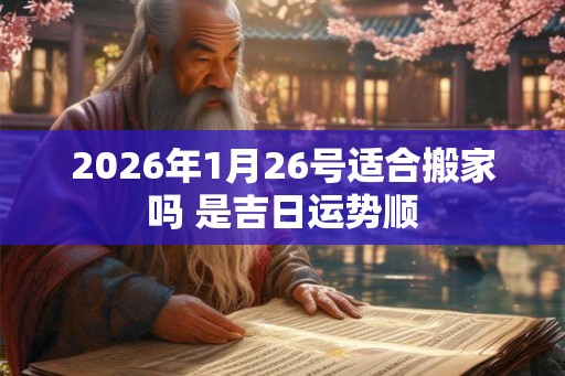 2026年1月26号适合搬家吗 是吉日运势顺