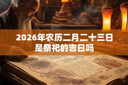 2026年农历二月二十三日是祭祀的吉日吗