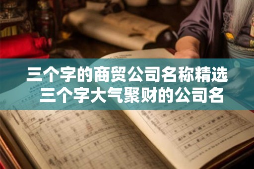 三个字的商贸公司名称精选  三个字大气聚财的公司名称