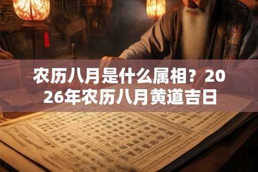 农历八月是什么属相?2026年农历八月黄道吉日 农历八月是什么属相?2026年农历八月黄道吉日