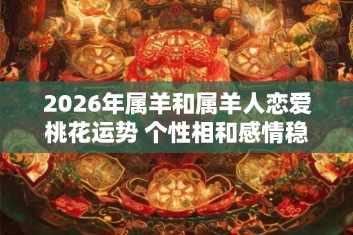 2026年属羊和属羊人恋爱桃花运势 个性相和感情稳定