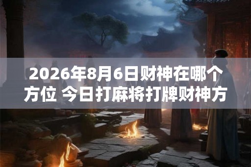 2026年8月6日财神在哪个方位 今日打麻将打牌财神方位 2026年8月6日财神在哪个方位 今日打麻将打牌财神方位
